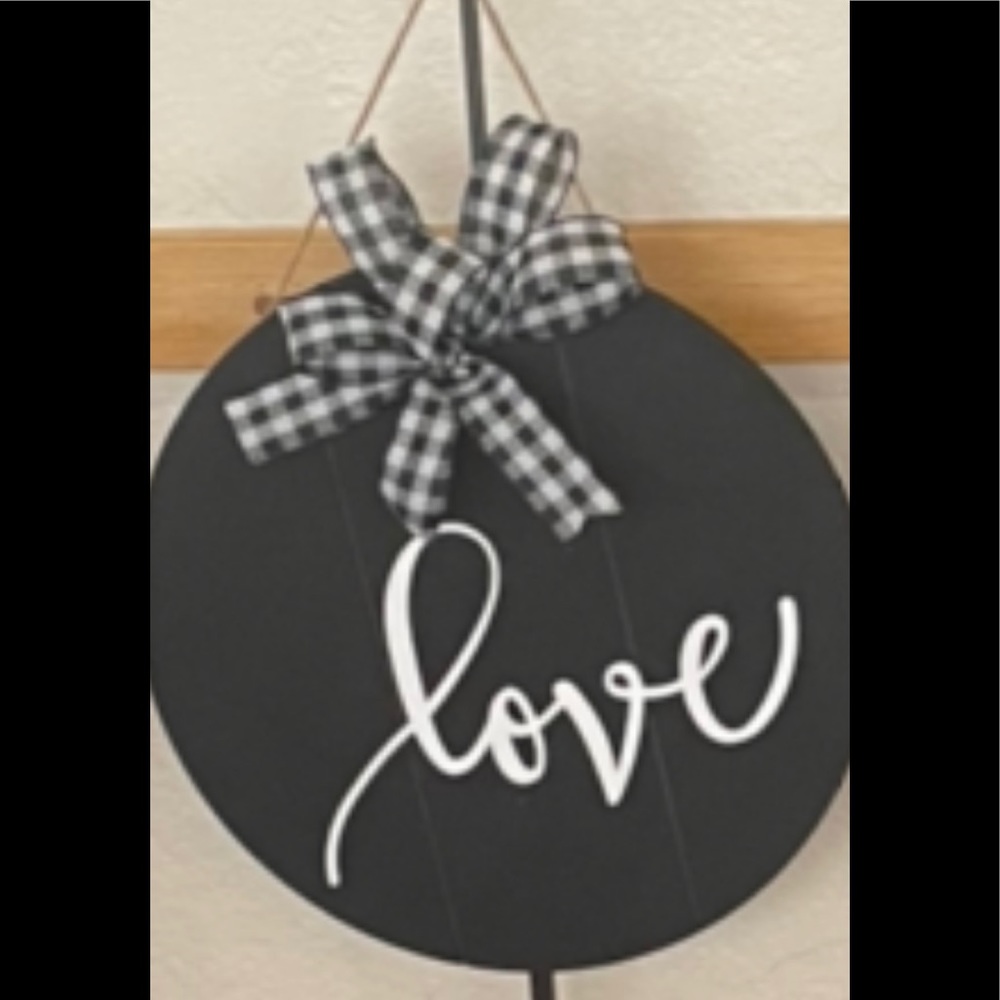 Circular Door Sign! “Love”